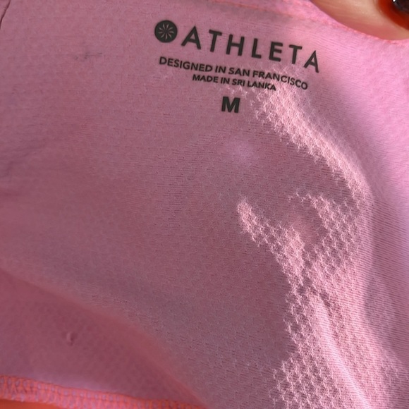 Athleta Whittier Peak Half Zip Jacket Coral Volt Pockets Cuffs Thumbholes Medium - Picture 8 of 11